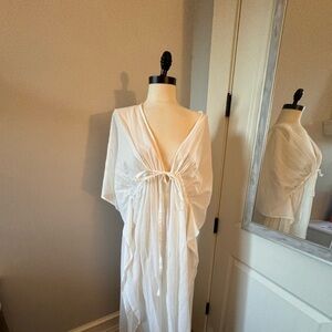 White banana republic swim cover-up, size small